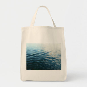 Shades of Blue Water Abstract Natuur Fotografie Tote Bag