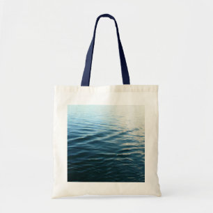 Shades of Blue Water Abstract Natuur Fotografie Tote Bag