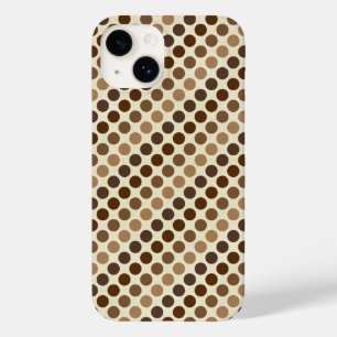 Shades of Brown Polka Dots van Shirley Taylor Case-Mate iPhone 14 Hoesje