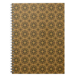 Shades of Brown Tiled Pattern Notitieboek
