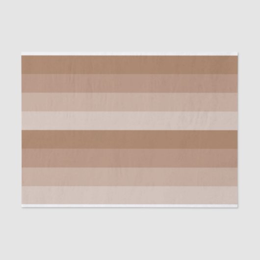 Shades of Creamy Brown Stripes Tissuepapier (Voorkant)