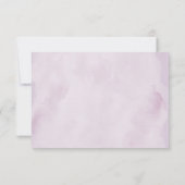 Shades of Dusty Paarse Blooms Geometric Wedding RS RSVP Kaartje (Achterkant)