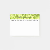 Shades of Green Mosaic Post-it® Notes (Voorkant)