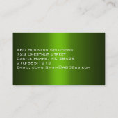 Shades of Green Professional-Visitekaartjes Visitekaartje (Achterkant)