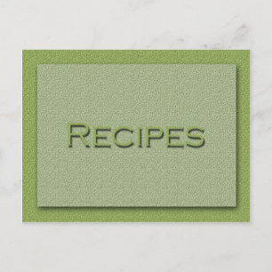 Shades of Green Recipe Card Briefkaart