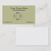 Shades of Grey Logo Business Card Template Visitekaartje (Voorkant / Achterkant)