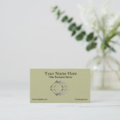 Shades of Grey Logo Business Card Template Visitekaartje (Staand voorkant)