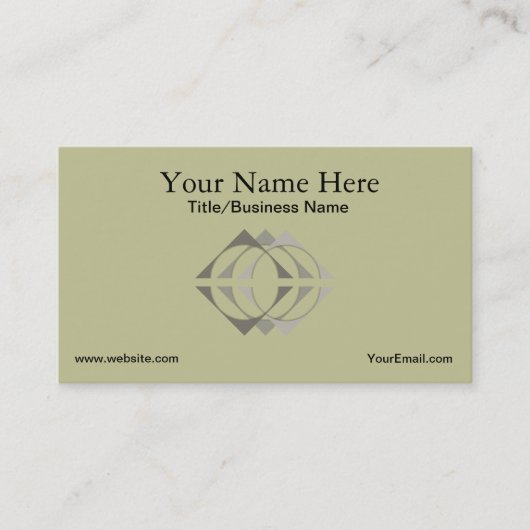 Shades of Grey Logo Business Card Template Visitekaartje (Voorkant)