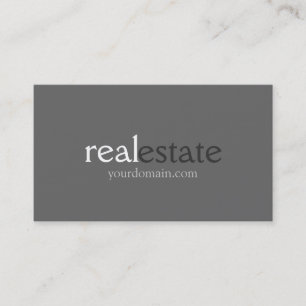 Shades of Grey Real Estate Agent Visitekaartje
