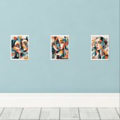 Shades of Her Muurkunst Sets (Houten vloer)