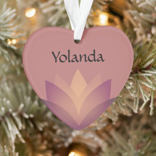 Shades of Mauve Lotus Flower Ornament (Boom)