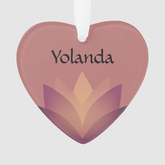 Shades of Mauve Lotus Flower Ornament (voorkant)