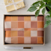 Shades of Oranje Squares Tissuepapier (Geschenk)