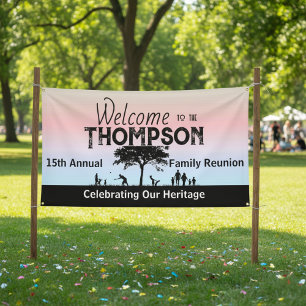 Shades of Pastel Family Reunion Banner