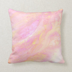 *~* Shades of Pink Abstracte marmer Iridescent Kussen