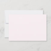 Shades of Pink Foliage Monogram RSVP Response Card (Dos)