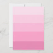 Shades of Pink Hebreeuws Naam Bat Mitzvah Uitnodig Kaart (Achterkant)