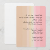 Shades of Pink Ombre Wedding Invitation Kaart (Voorkant / Achterkant)
