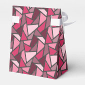 Shades of pink stained glass pattern bedankdoosjes (Achterkant)