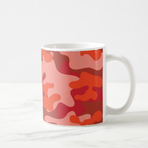 Shades of Red Camouflage Koffiemok