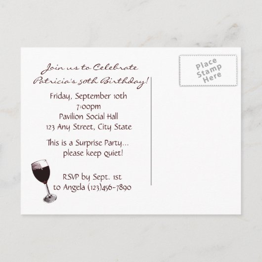 Shades of Red Invitation (Dos)