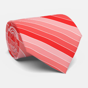 Shades of Red Stripes Stropdas
