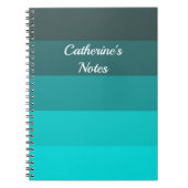 Shades of Turquoise Notitieboek (Voorkant)