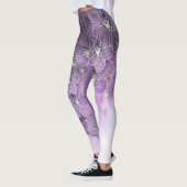 Shades of Violet Paarse Orchids Leggings (Links)