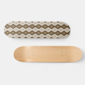 Shades van bruin diamantpatroon skateboard (Horizontaal)