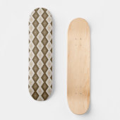 Shades van bruin diamantpatroon skateboard (Voorkant)