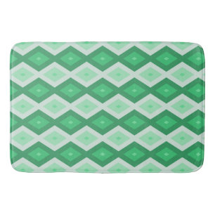 Shades van groen diamantpatroon badmat