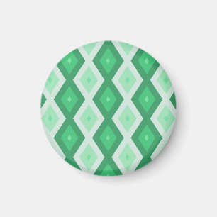 Shades van groen diamantpatroon magneet