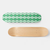 Shades van groen diamantpatroon skateboard (Horizontaal)