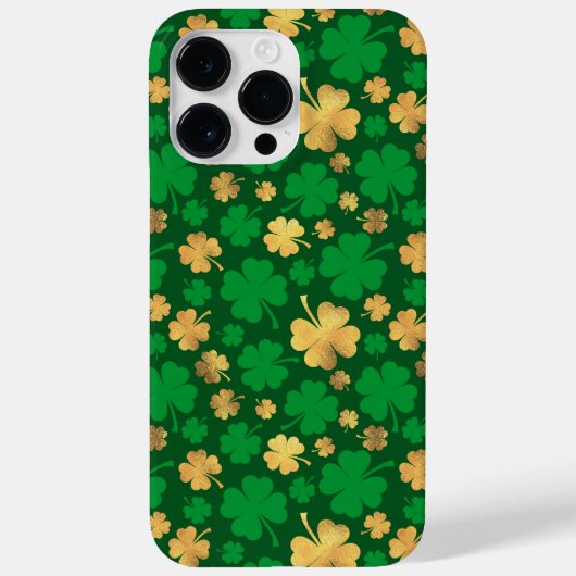 SHADES VAN GROENEN EN GOUD IRISH SHAMROCKS Case-Mate iPhone CASE (Achterkant)