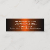 Shades van Oranje Skinny-Visitekaartjes Mini Visitekaartje (Achterkant)