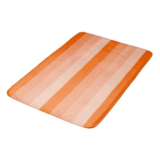 Shades van Oranje stripes Badmat (Gekanteld)