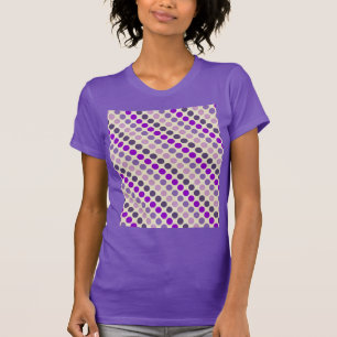 Shades van Paarse Polka Dots van Shirley Taylor T-shirt