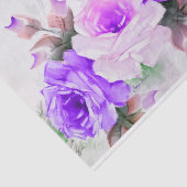 Shades van Paarse Rozen Weefpapier Tissuepapier (Detail)