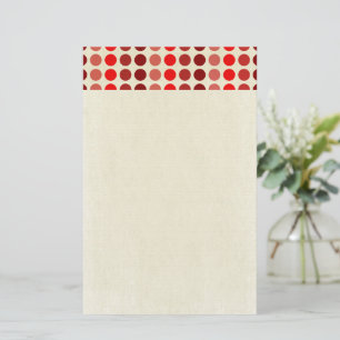 Shades van Red Polka Dots van Shirley Taylor Briefpapier