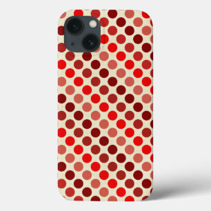 Shades van Red Polka Dots van Shirley Taylor iPhone 13 Hoesje