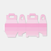 Shades van roze strepen bedankdoosjes (Uitgevouwen)