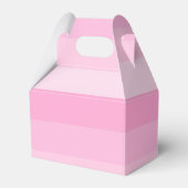 Shades van roze strepen bedankdoosjes (Voorkant Zijde)