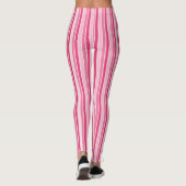 Shades van roze strepen leggings (Achterkant)