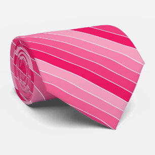 Shades van roze strepen stropdas