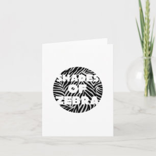 Shades van Zebra-briefkaarten Kaart