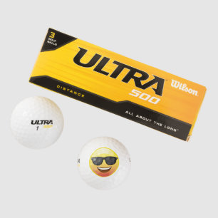 Shades Zonnebrillen Happy Smiling Golf Ball Golfballen
