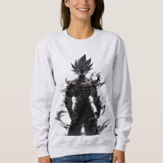 Shadow Anime Warrior Sweatshirt – Monochrome Power