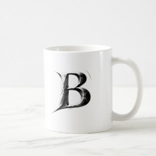 Shadow B – Donkere Letter B beker Koffiemok
