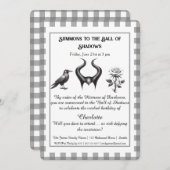 Shadow Ball Dark Fantasy Birthday Design Script Kaart (Voorkant / Achterkant)