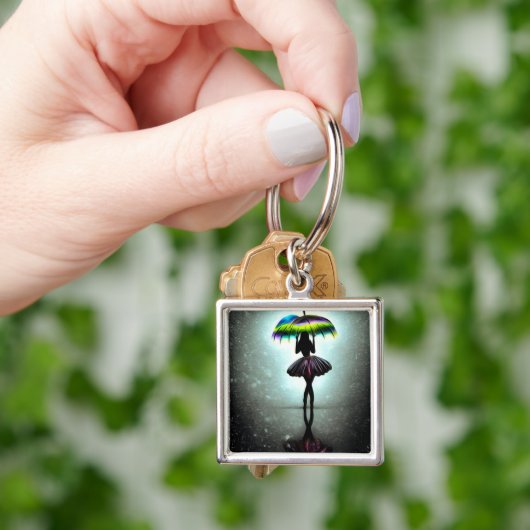 Shadow Ballerina met Umbrella Sleutelhanger (Hand)